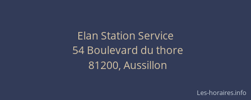 Elan Station Service