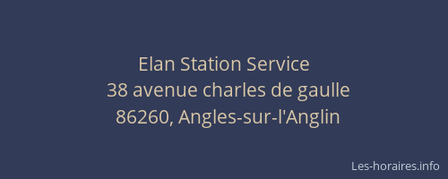 Elan Station Service