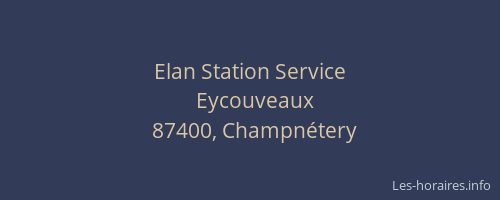 Elan Station Service