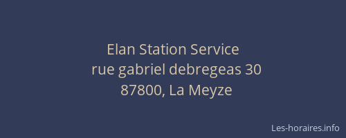Elan Station Service