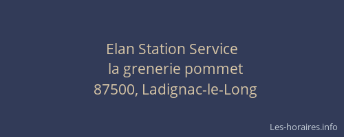 Elan Station Service