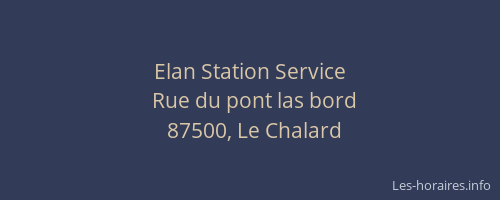 Elan Station Service