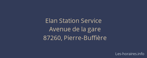Elan Station Service