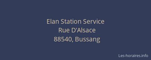 Elan Station Service