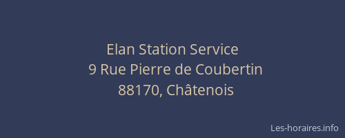 Elan Station Service