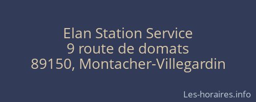 Elan Station Service