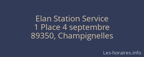 Elan Station Service