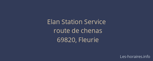 Elan Station Service