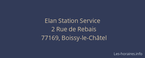 Elan Station Service