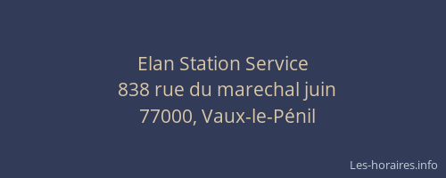 Elan Station Service