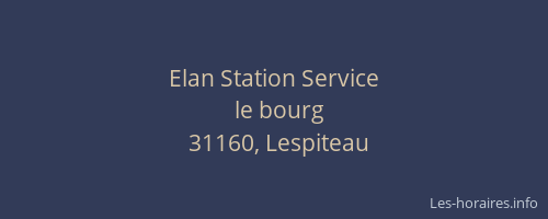 Elan Station Service