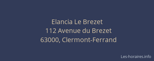 Elancia Le Brezet