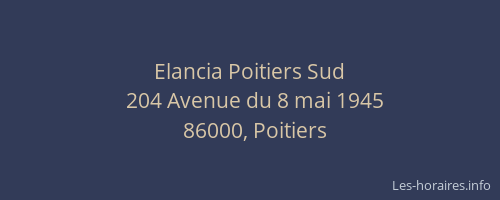 Elancia Poitiers Sud