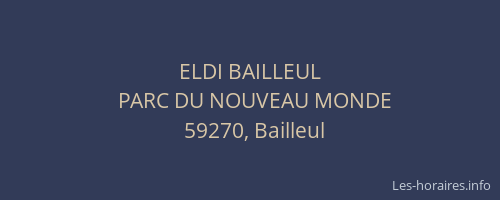 ELDI BAILLEUL