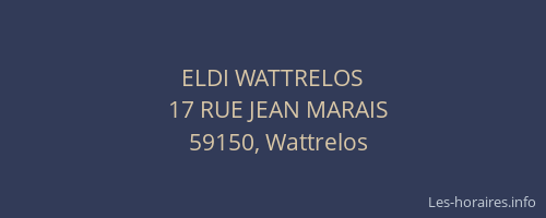 ELDI WATTRELOS
