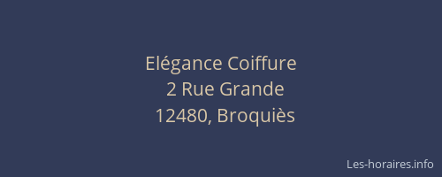 El&eacute;gance Coiffure