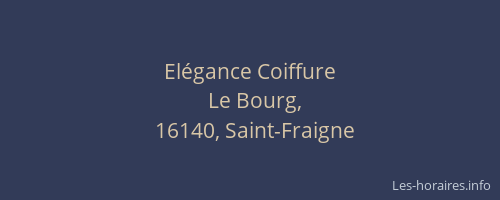 El&eacute;gance Coiffure