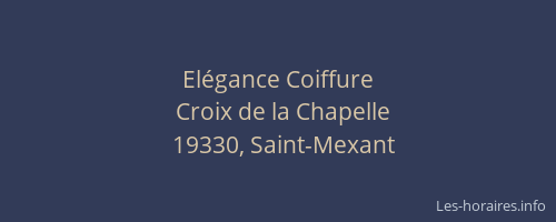 El&eacute;gance Coiffure