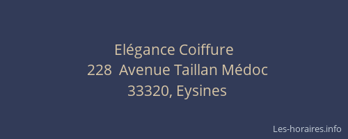 Elégance Coiffure