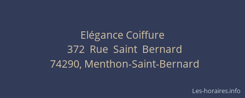 El&eacute;gance Coiffure