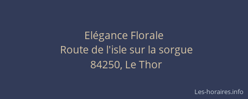 El&eacute;gance Florale