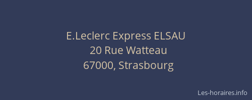 E.Leclerc Express ELSAU