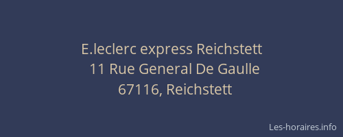 E.leclerc express Reichstett