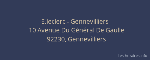 E.leclerc - Gennevilliers