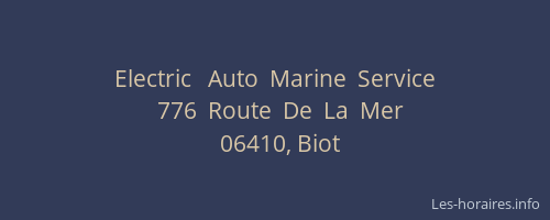 Electric   Auto  Marine  Service