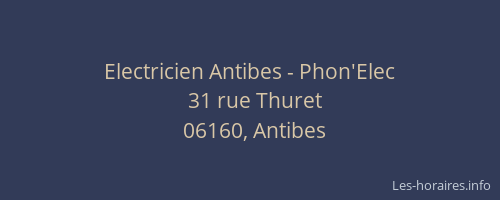 Electricien Antibes - Phon'Elec