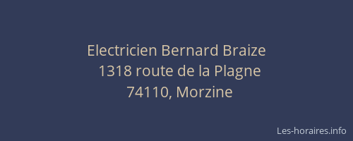 Electricien Bernard Braize