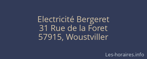Electricité Bergeret