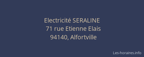Electricit&eacute; SERALINE