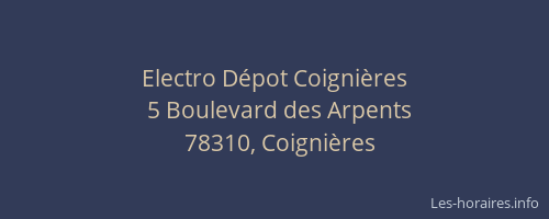 Electro Dépot Coignières