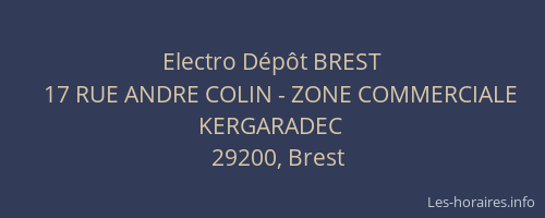 Electro Dépôt BREST