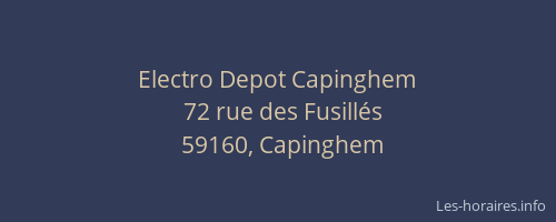 Electro Depot Capinghem
