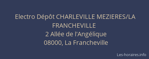 Electro Dépôt CHARLEVILLE MEZIERES/LA FRANCHEVILLE