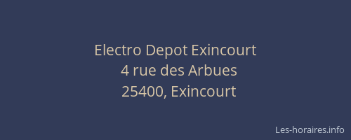 Electro Depot Exincourt