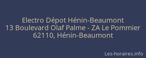 Electro Dépot Hénin-Beaumont