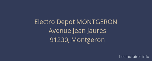 Electro Depot MONTGERON