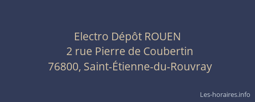 Electro Dépôt ROUEN