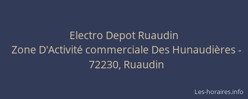 Electro Depot Ruaudin