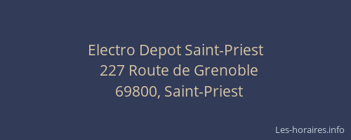 Electro Depot Saint-Priest