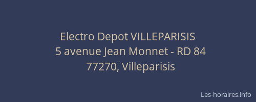Electro Depot VILLEPARISIS