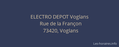 ELECTRO DEPOT Voglans