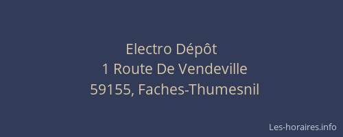 Electro Dépôt