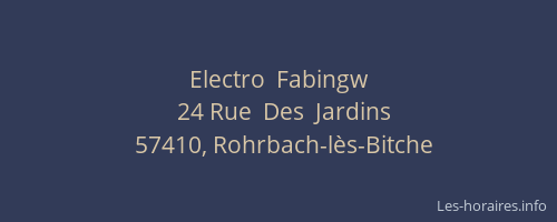 Electro  Fabingw