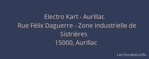 Electro Kart - Aurillac