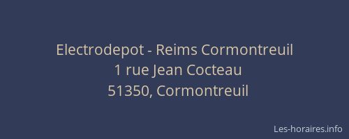 Electrodepot - Reims Cormontreuil