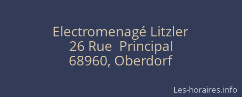 Electromenagé Litzler